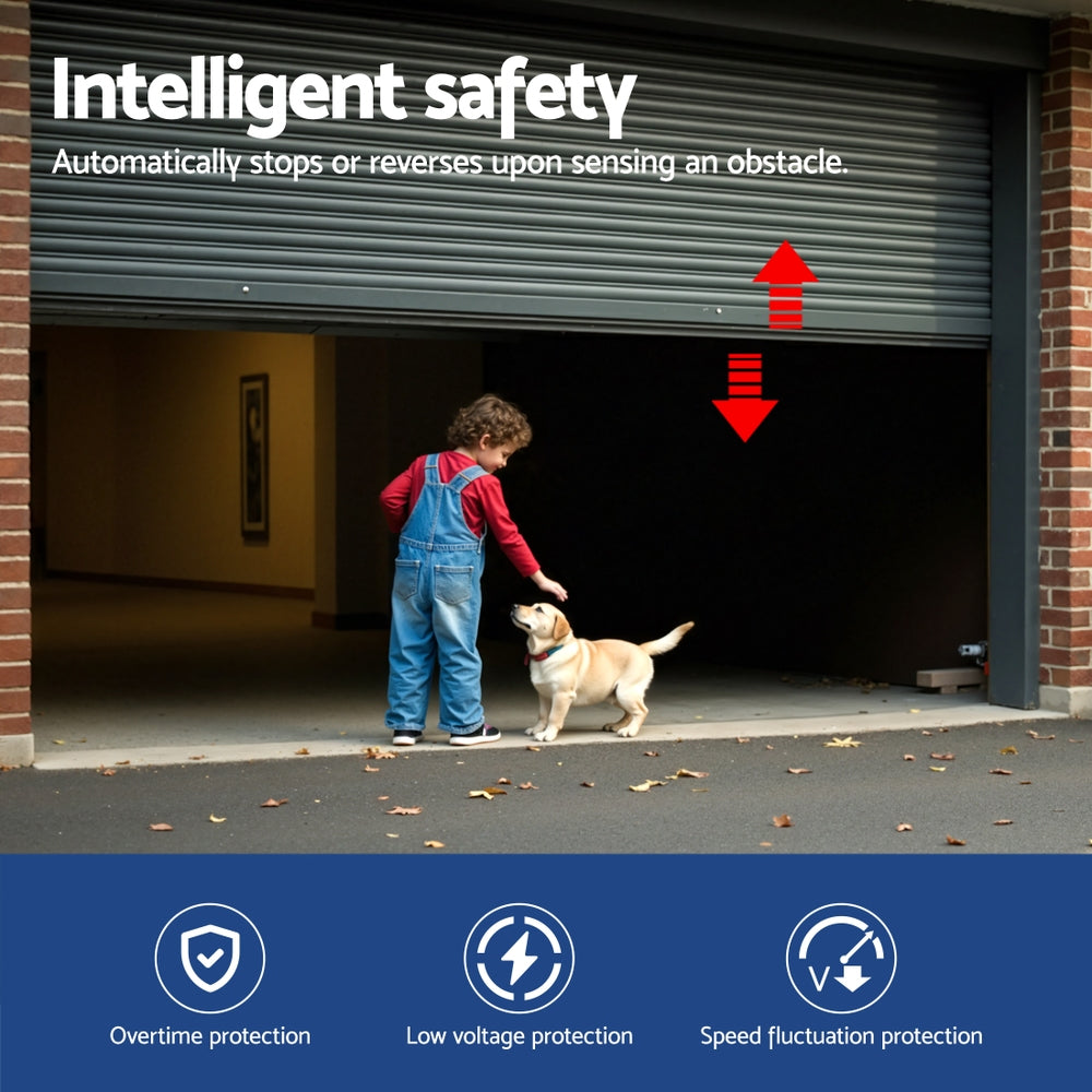 UL-tech Garage Roller Door Opener 800N Motor Auto Safety Reverse 220V 5