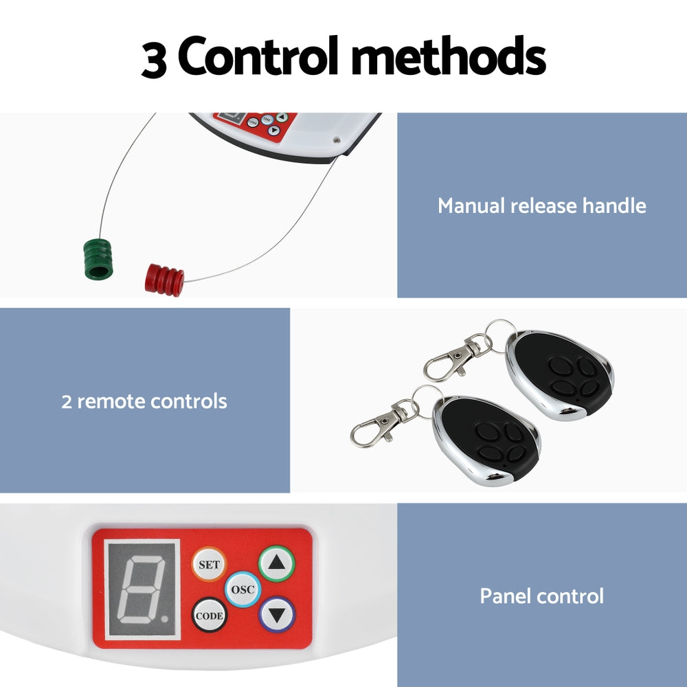 UL-tech Garage Roller Door Opener 800N Motor Auto Safety Reverse 220V 6