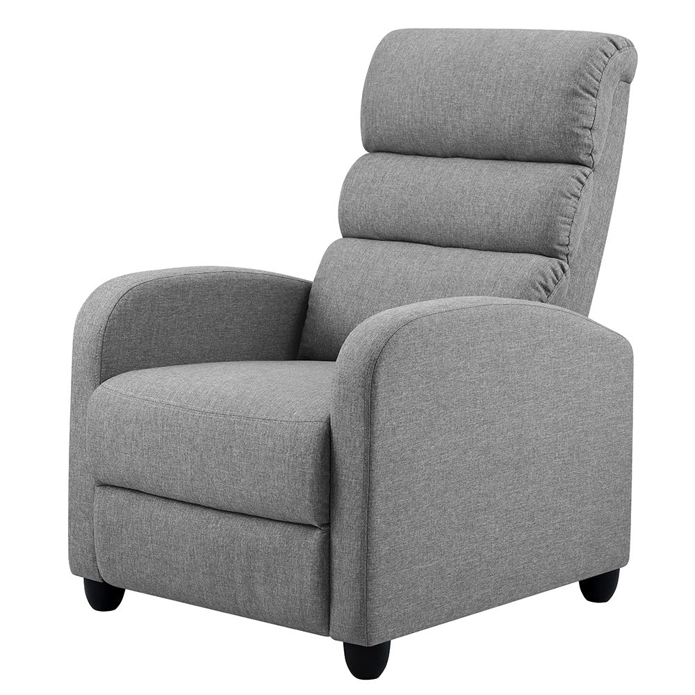 Artiss Recliner Armchair Grey Fabric Bolivia 8