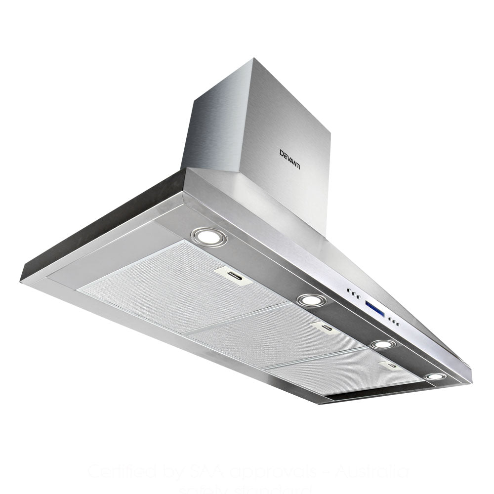 Devanti 1500mm Range Hood 150cm BBQ Commercial Rangehood 8
