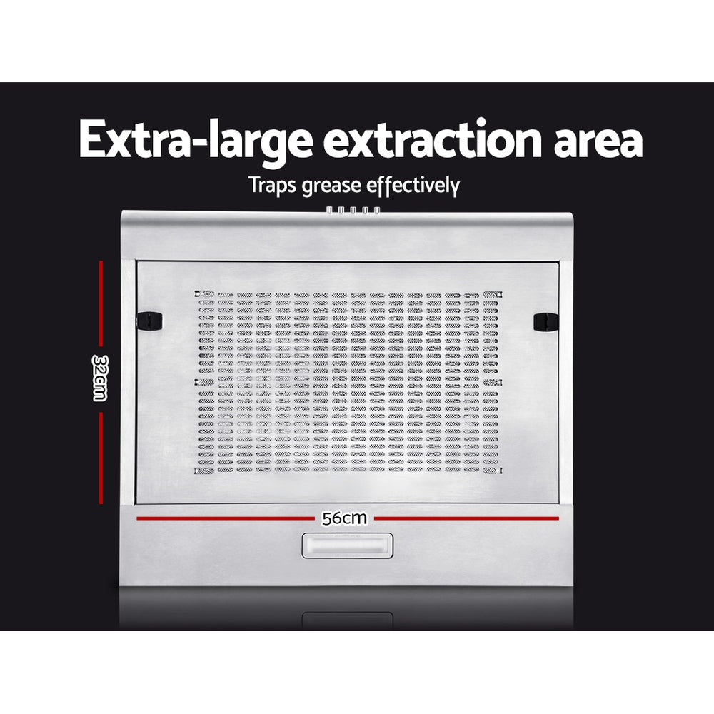 Devanti 600mm Range Hood 60cm Rangehood Stainless Steel 5