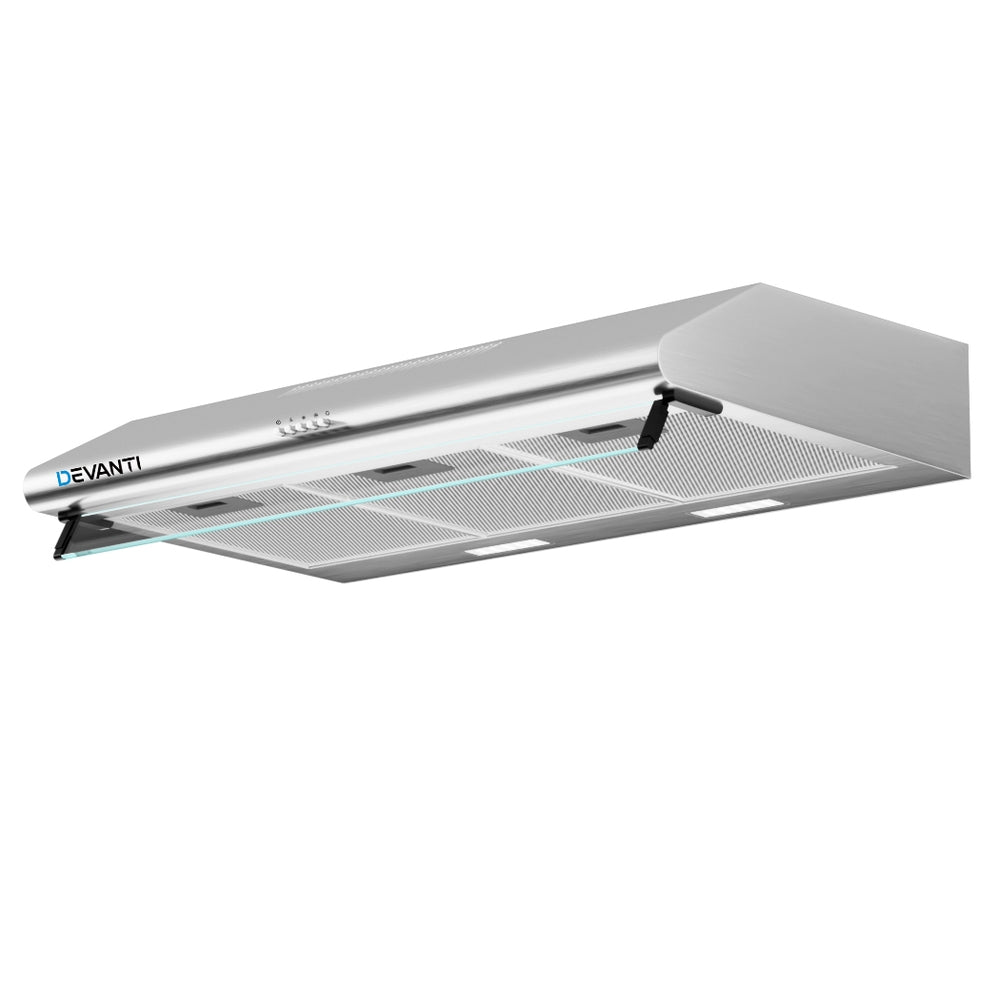 Devanti 900mm Range Hood 90cm Rangehood Stainless Steel 7