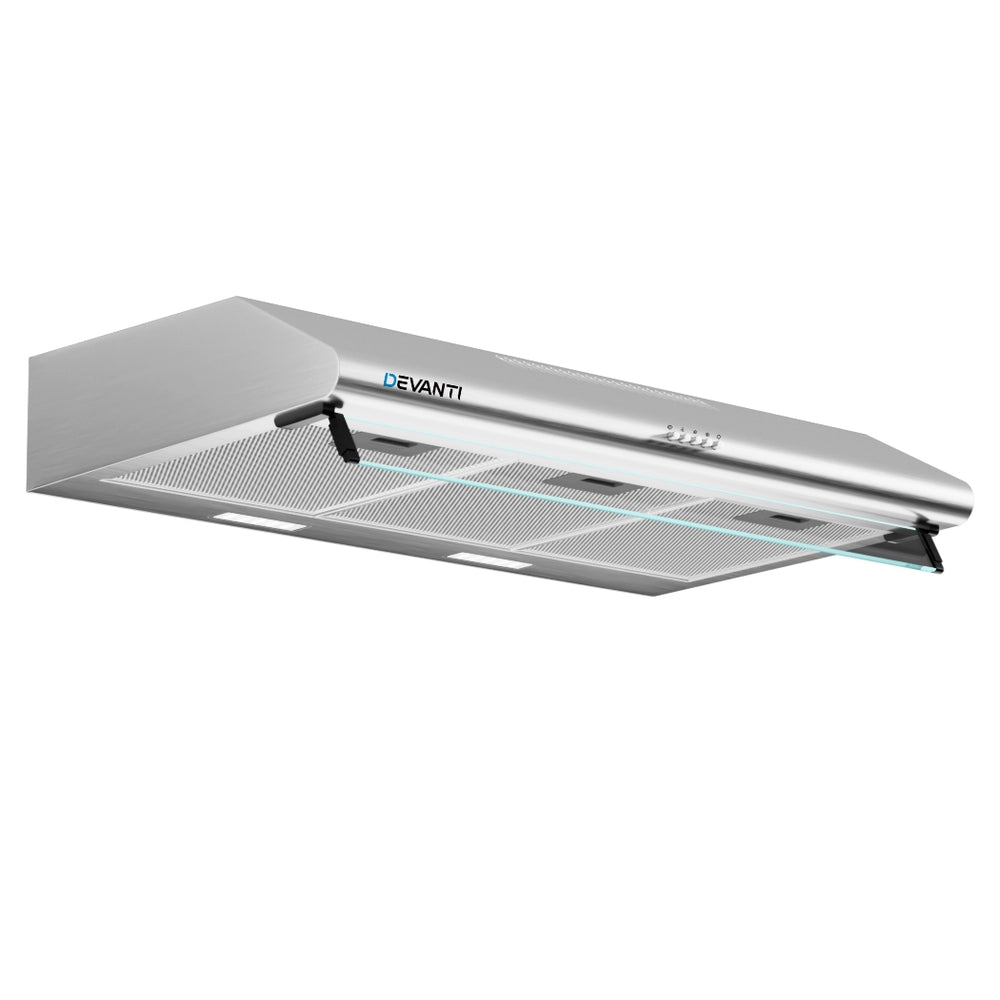 Devanti 900mm Range Hood 90cm Rangehood Stainless Steel 3