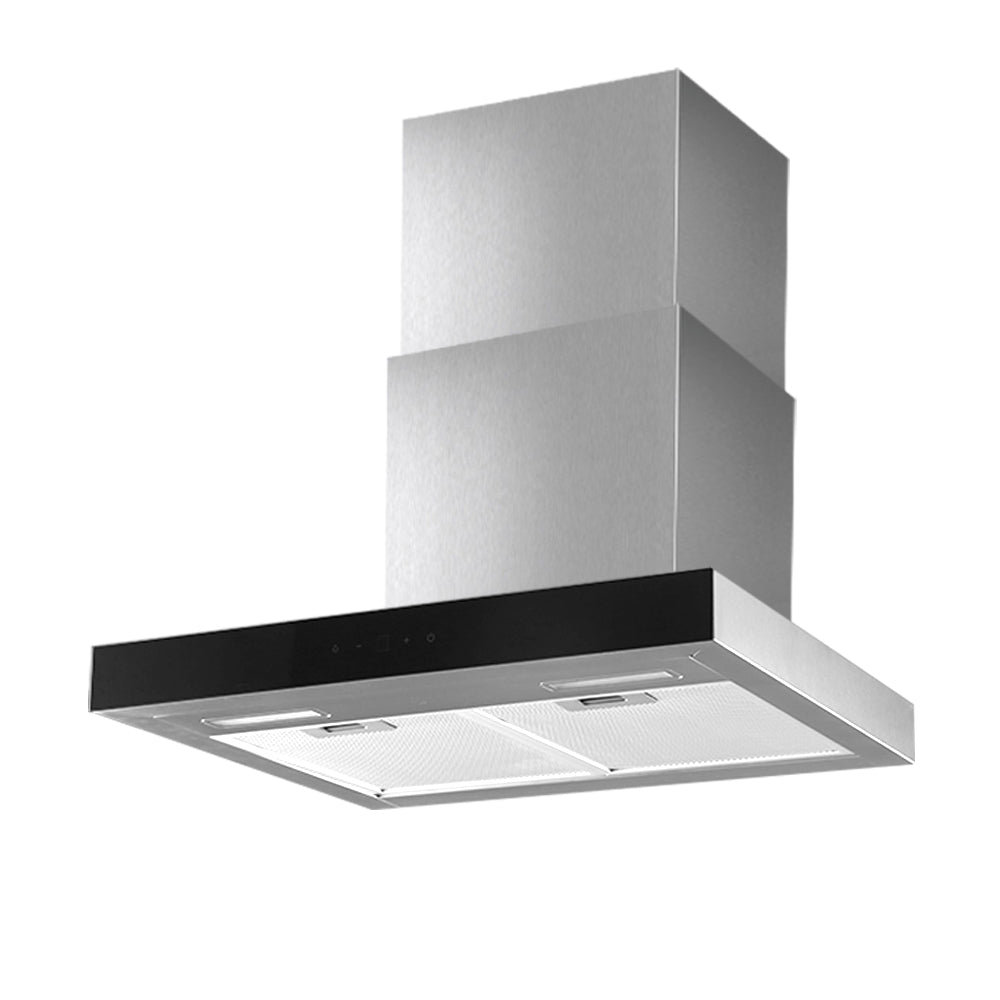 Devanti 600mm Range Hood 60cm Rangehood Glass Stainless Steel 7