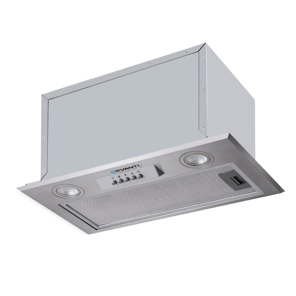 Devanti 520mm Range Hood 52cm Rangehood Stainless Steel 7
