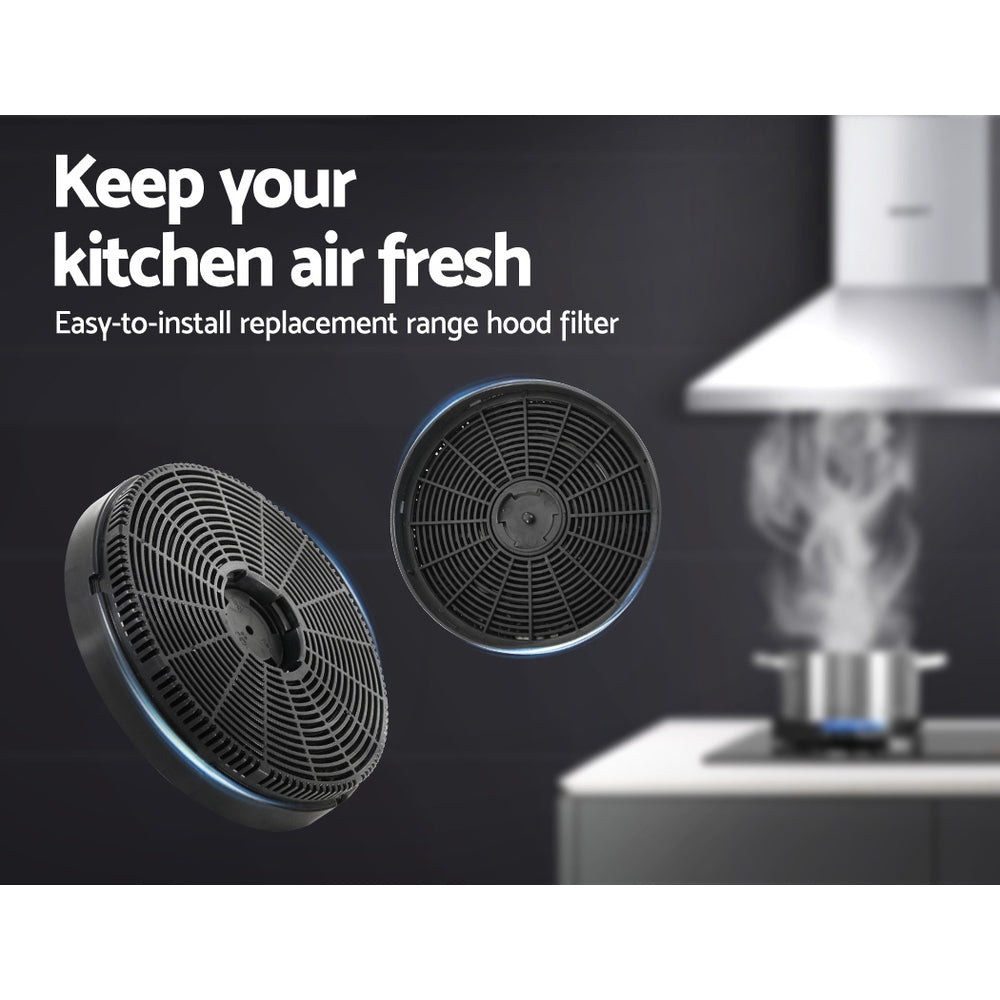 Devanti 16cm Range Hood Carbon Charcoal Filters Replacement X2 4