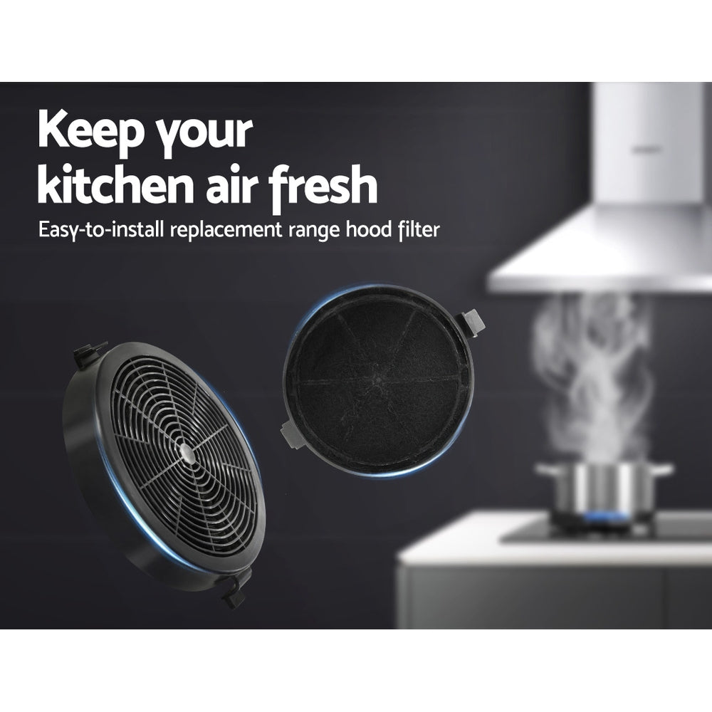Devanti 11cm Range Hood Carbon Charcoal Filters Replacement X2 4