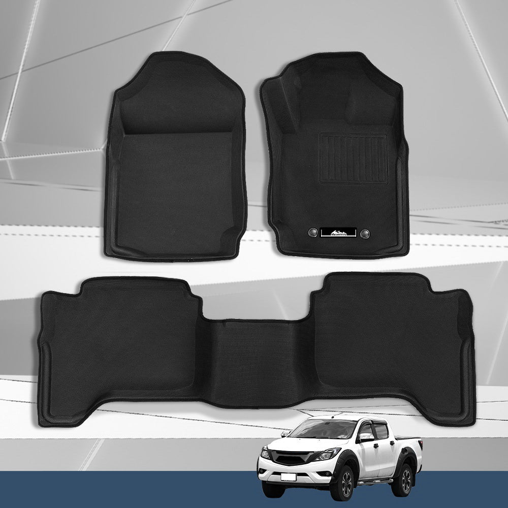 Weisshorn Car Floor Mats Rubber Compatible for Mazda BT50 Dual Crew Cab 8