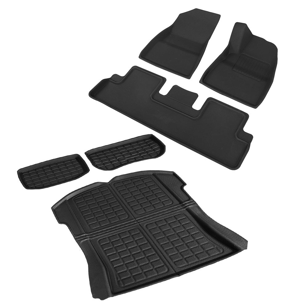 Weisshorn Car Rubber Floor Mats for Tesla Model 3 Trunk Toolbox Cargo Mat Carpet 3