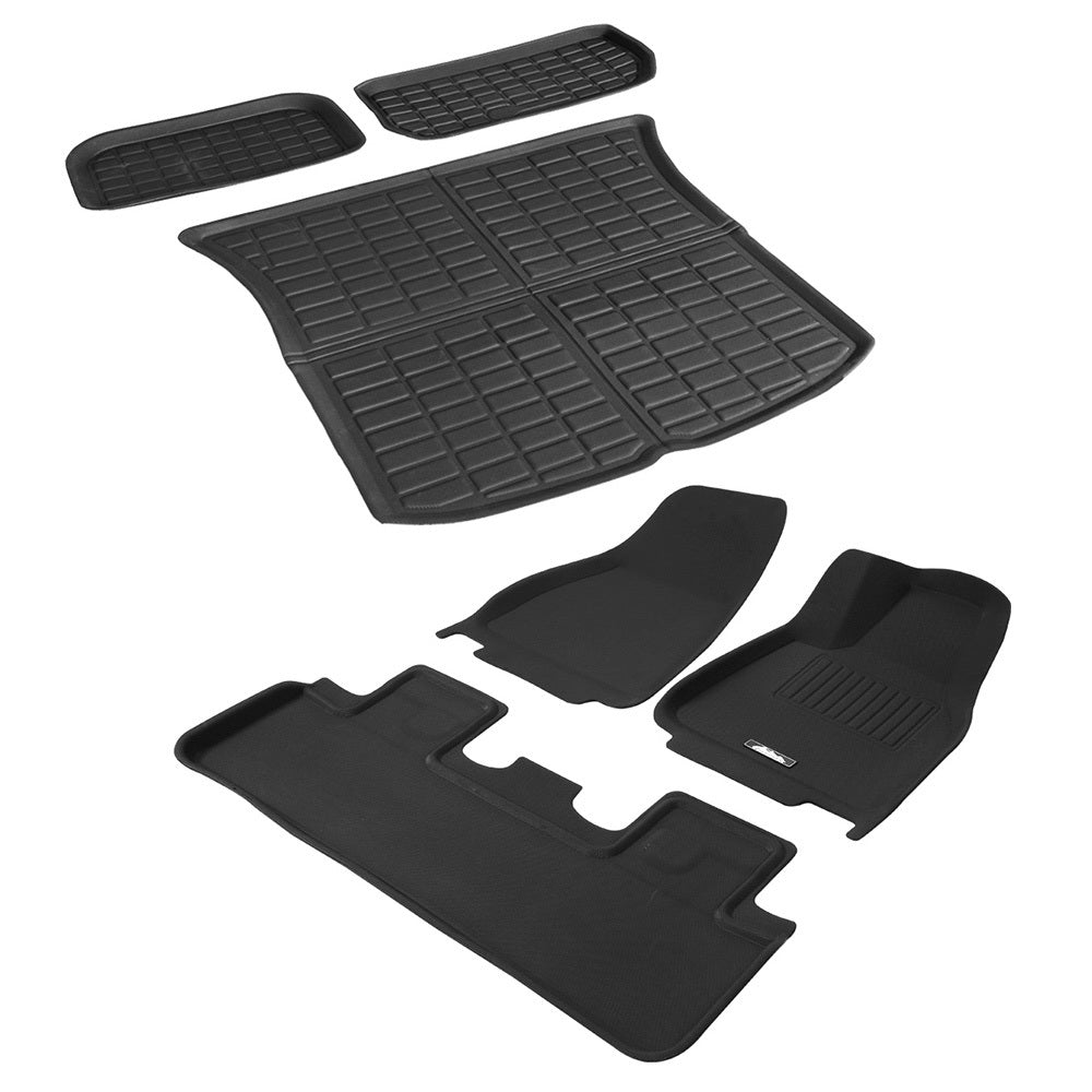 Weisshorn Car Rubber Floor Trunk Toolbox Cargo Mats for Tesla Model Y 2021-2023 3