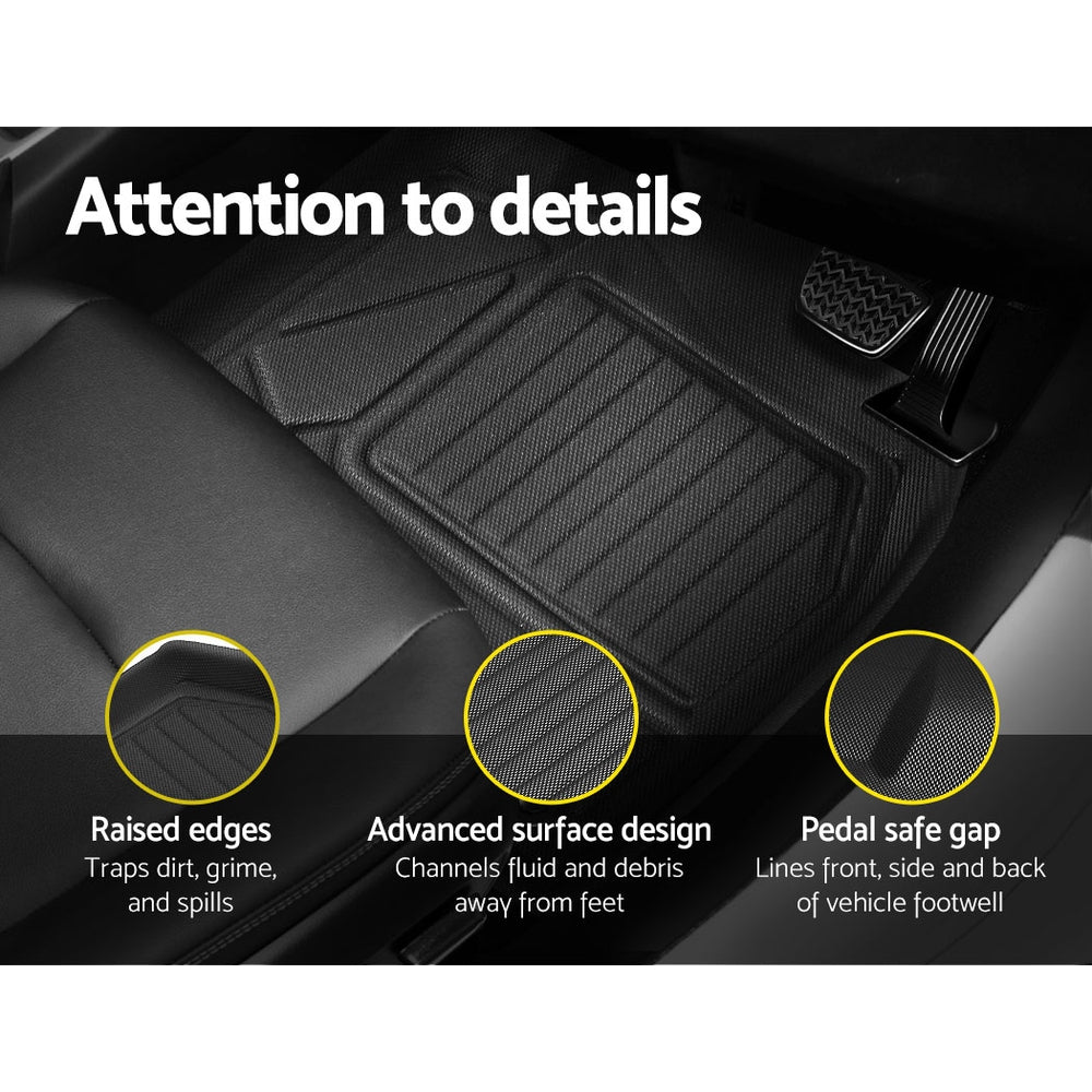 Weisshorn Car Rubber Floor Mats Front And Rear Compatible For Toyota RAV4 2019-2022 6