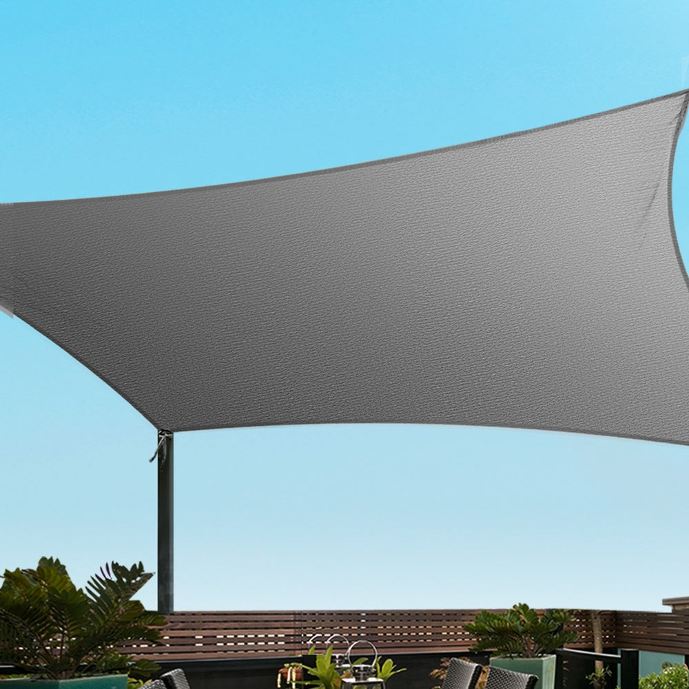 Instahut Shade Sail Cloth Shadecloth Rectangle Canopy 280gsm 3x4m 6