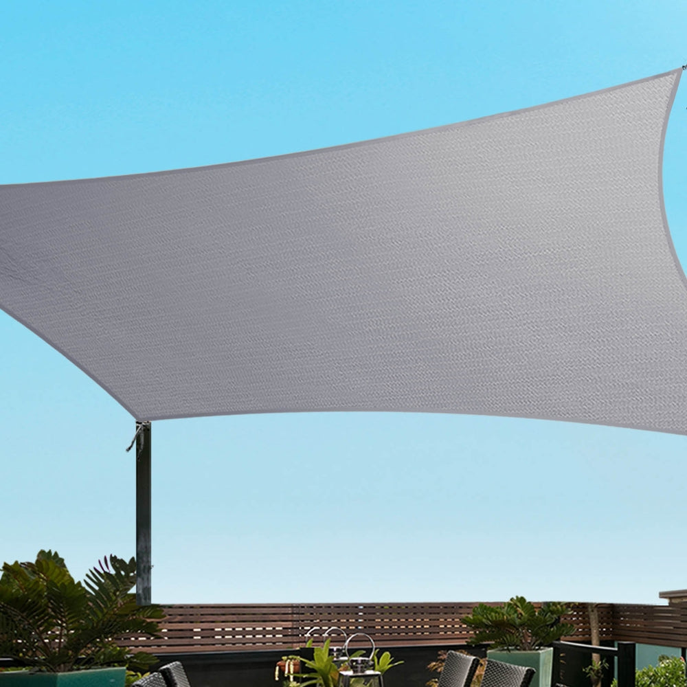 Instahut Waterproof Shade Sail Shade cloth 220GSM Canopy 3x5m 7