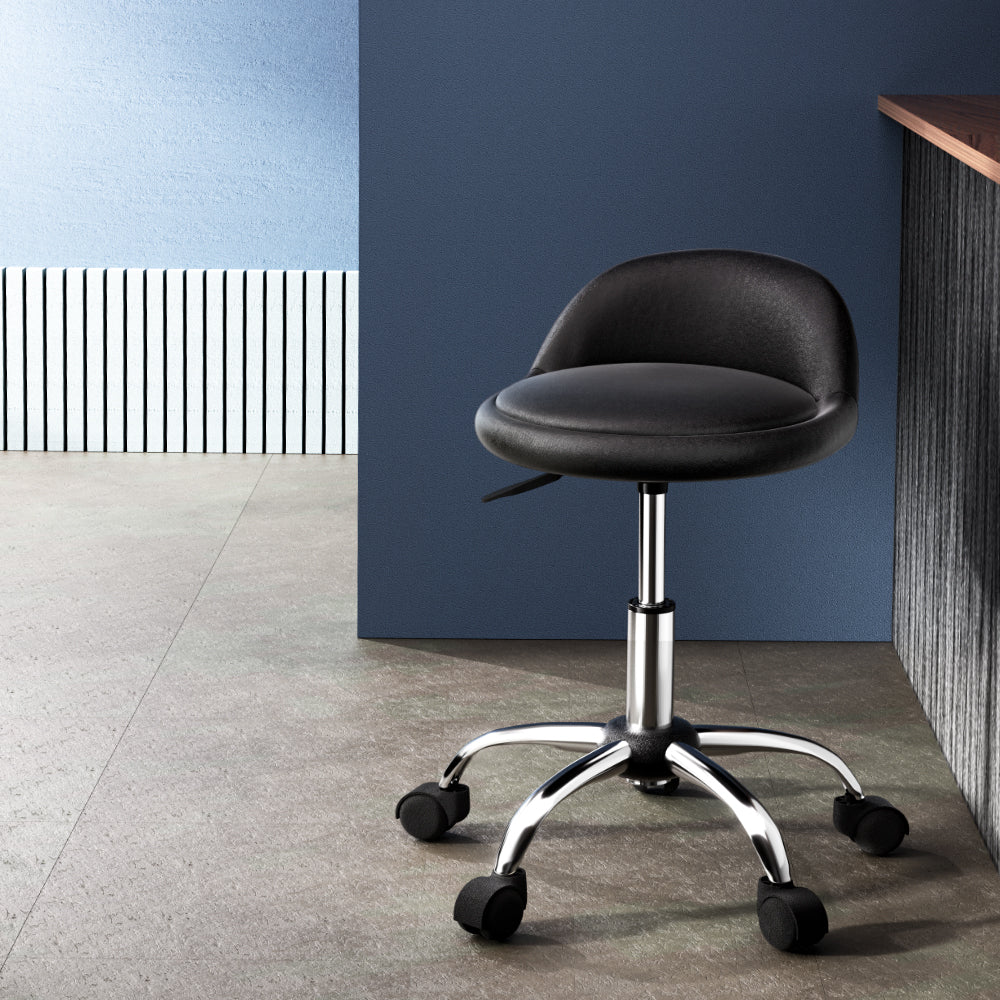 Artiss Salon Stool Swivel Chair Backrest Chairs 7