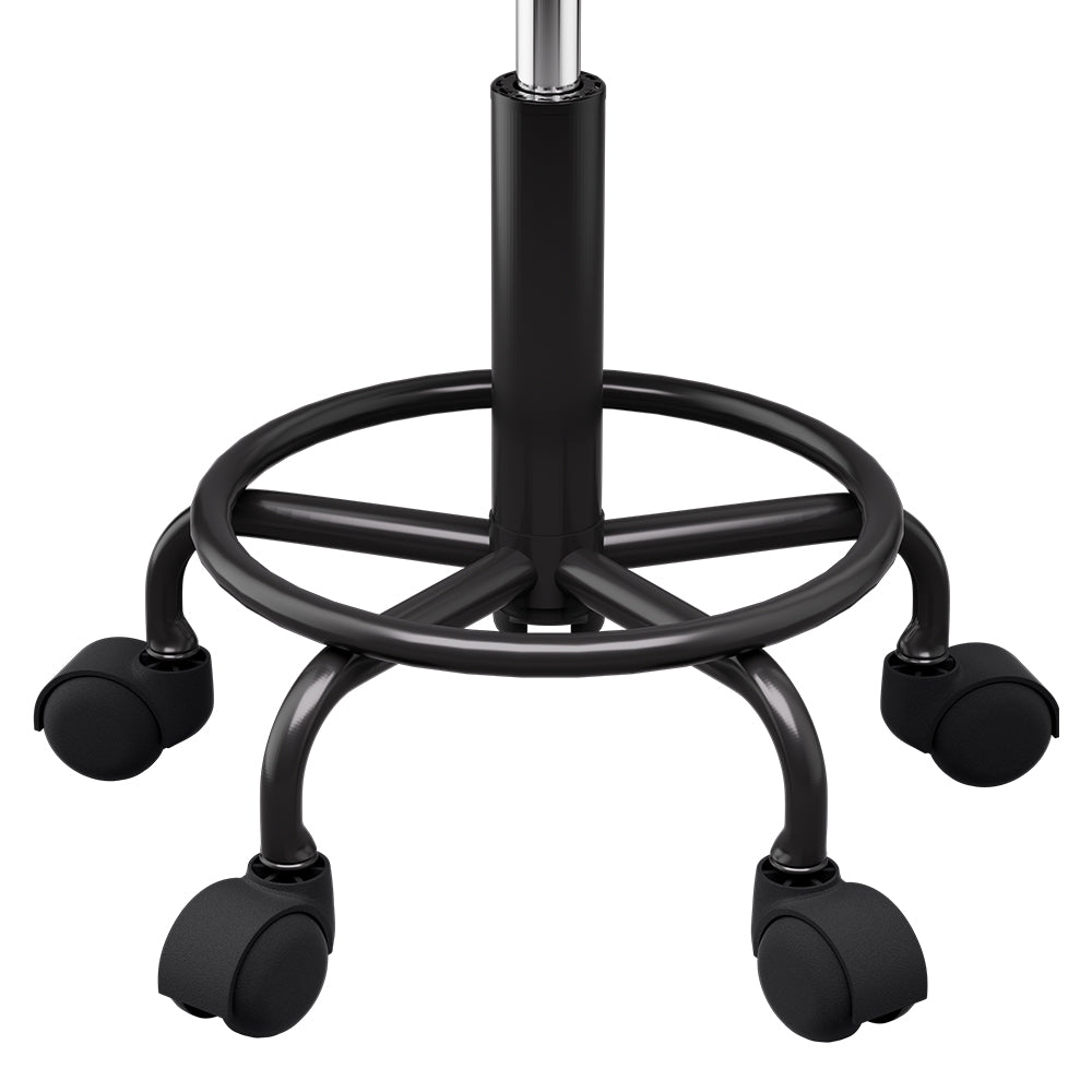 Artiss Salon Stool Round Swivel Chairs Black 4