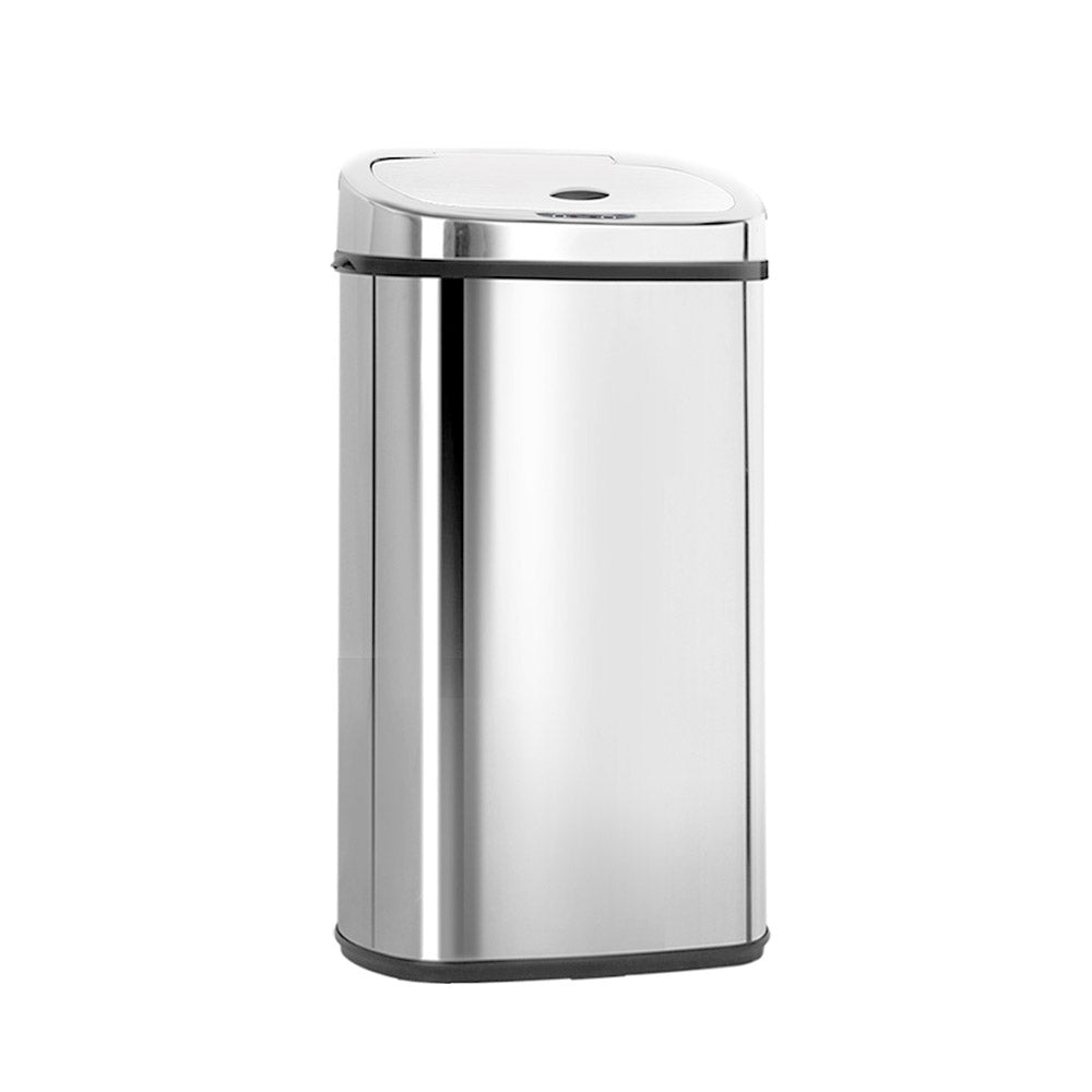 Devanti 50L Motion Sensor Bin Rubbish Automatic Silver 8