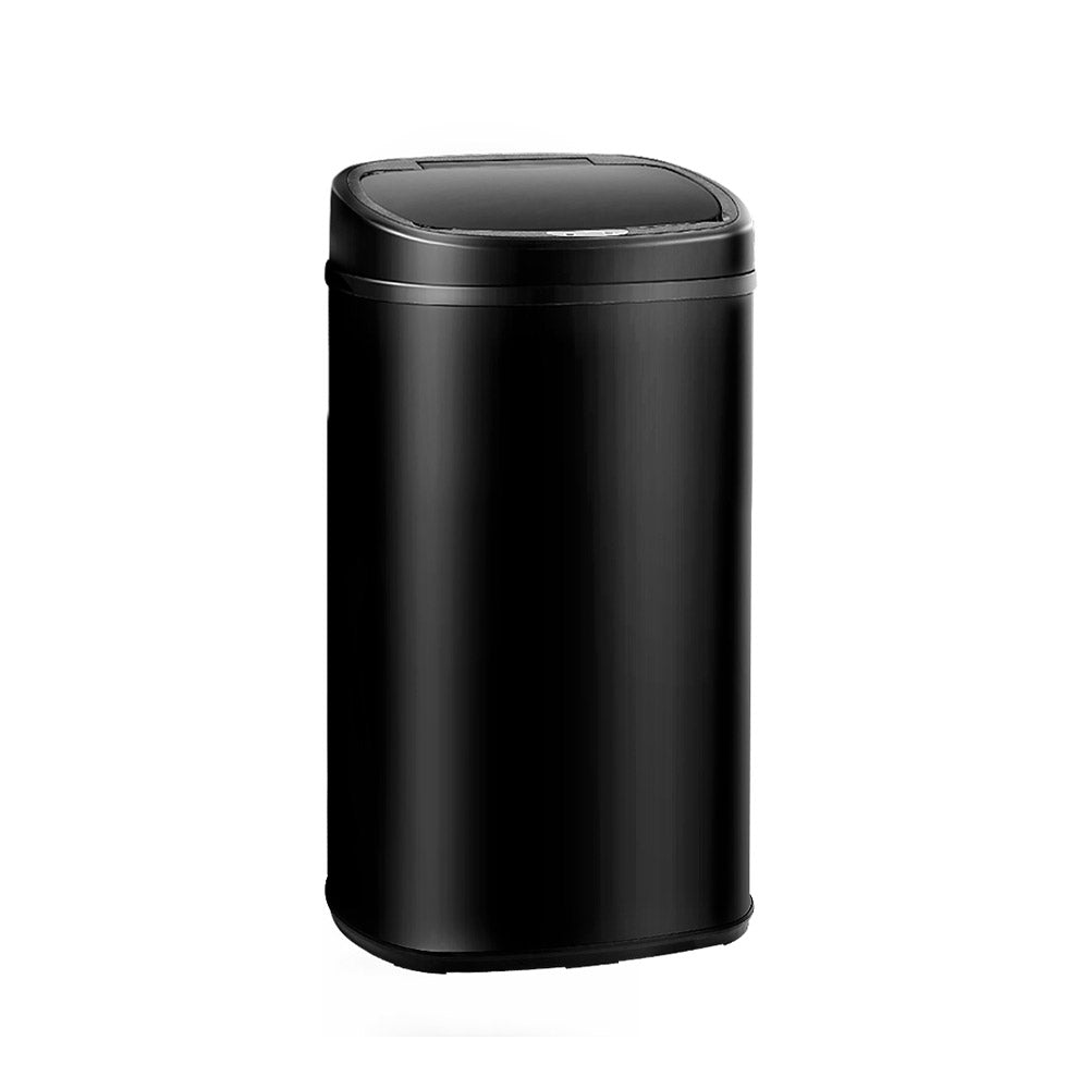 Devanti 58L Motion Sensor Bin Rubbish Automatic Black 8