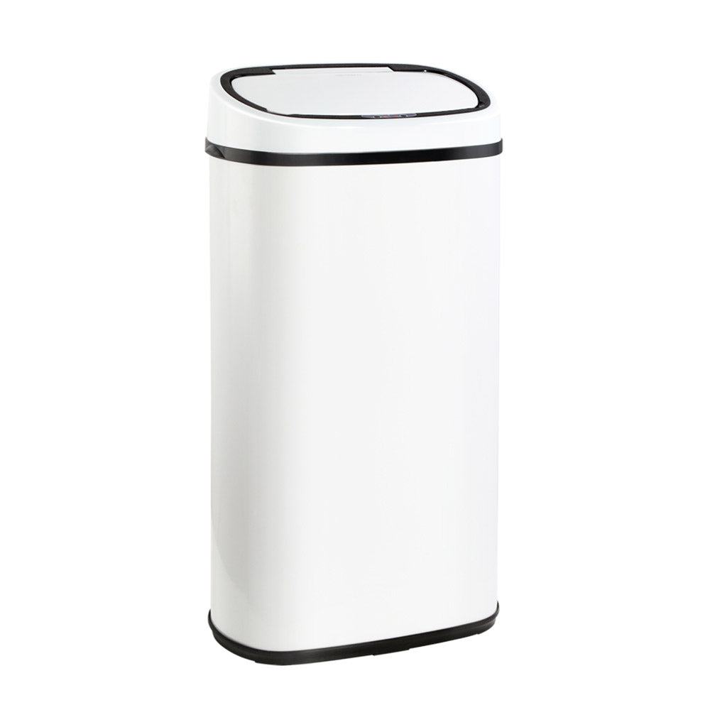 Devanti 58L Motion Sensor Bin Rubbish Automatic White 8