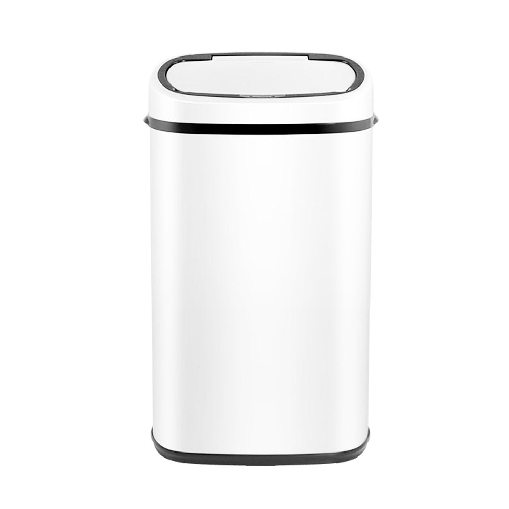 Devanti 58L Motion Sensor Bin Rubbish Automatic White 3