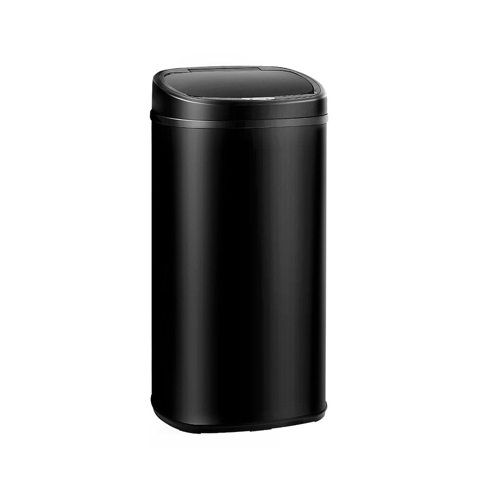 Devanti 68L Motion Sensor Bin Rubbish Automatic Black 8