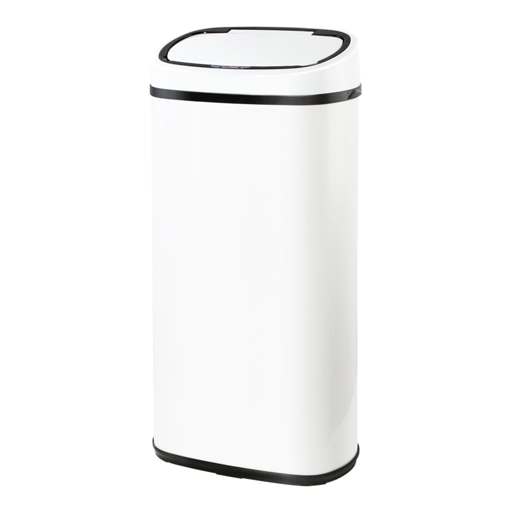 Devanti 68L Motion Sensor Bin Rubbish Automatic White 8