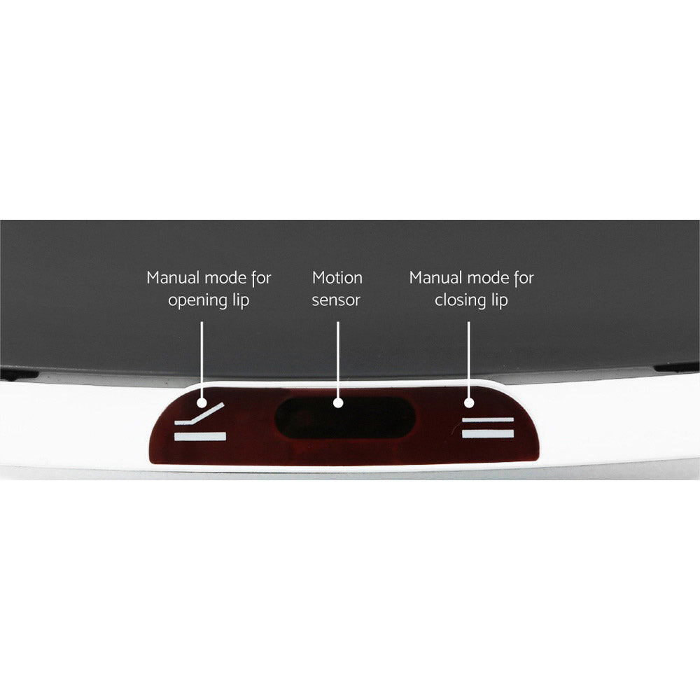 Devanti 9L Motion Sensor Bin Rubbish Automatic Ash Black 6