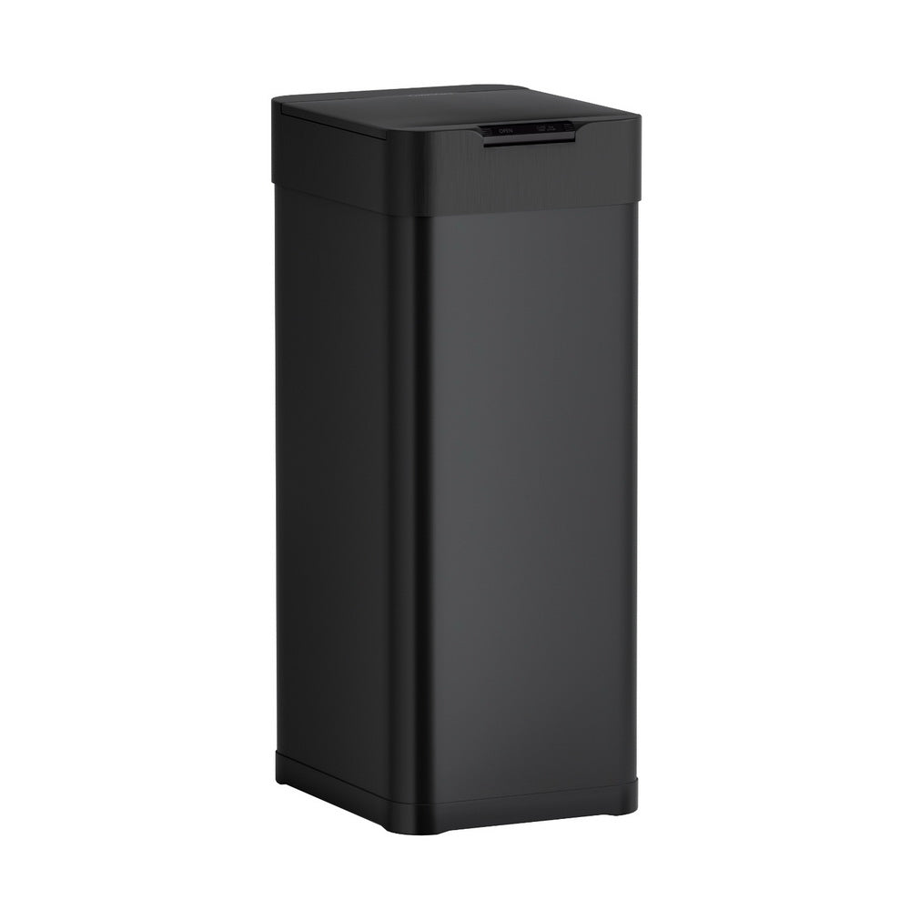 Devanti 50L Sensor Bin Motion Rubbish Bins Kitchen Automatic Trash Can Black 3