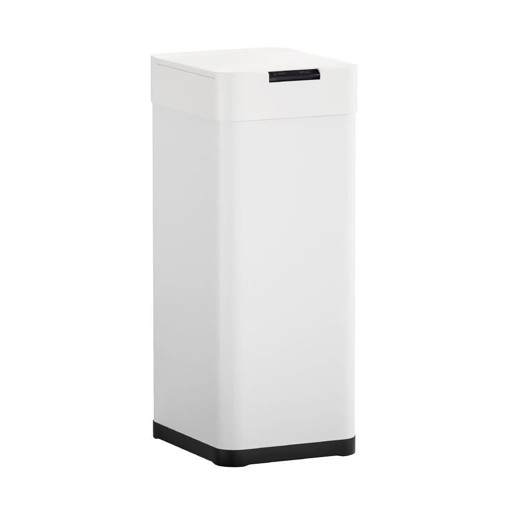 Devanti 50L Sensor Bin Motion Rubbish Bins Kitchen Automatic Trash Can White 3