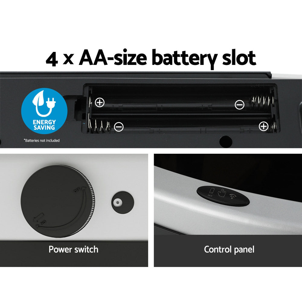 Devanti 50L Sensor Bin Motion Rubbish Automatic Silver 6