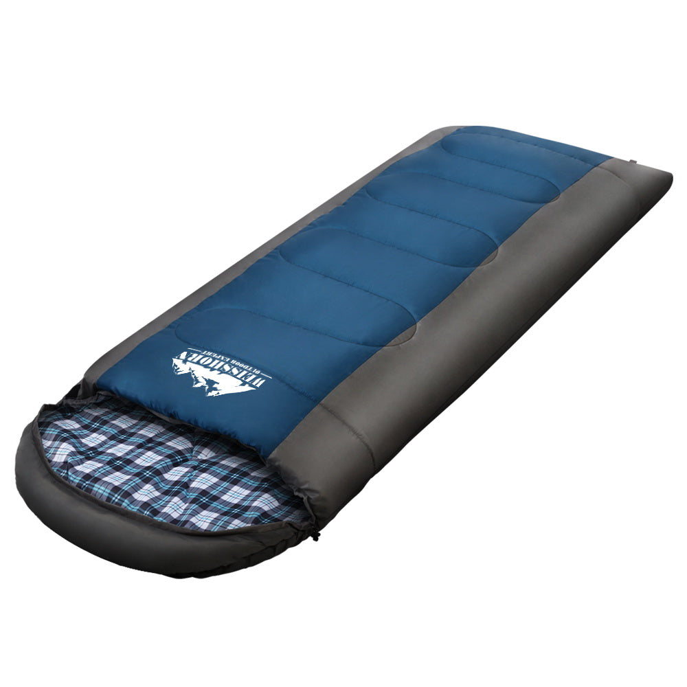 Weisshorn Sleeping Bag Single Thermal Camping Hiking Tent Blue -20°C 3