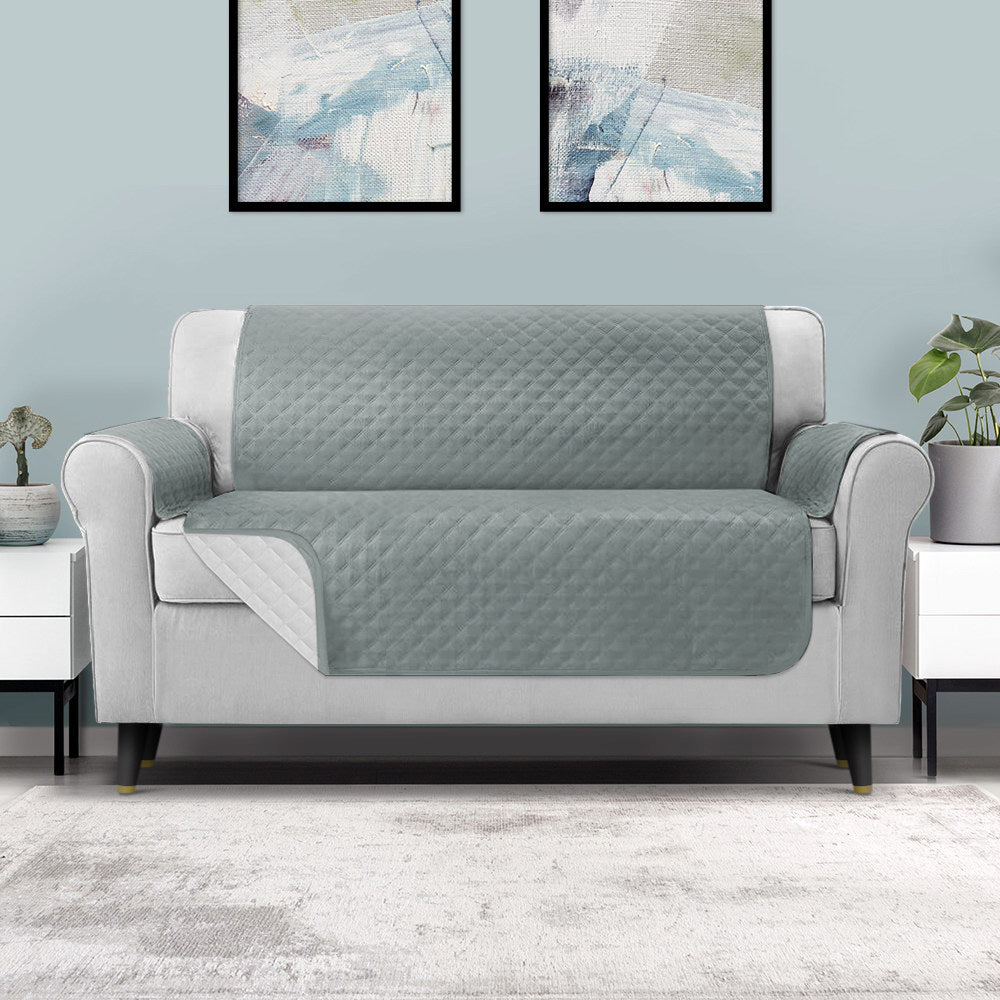 Artiss Sofa Cover Couch Covers 3 Seater 100% Water Resistant Grey 8