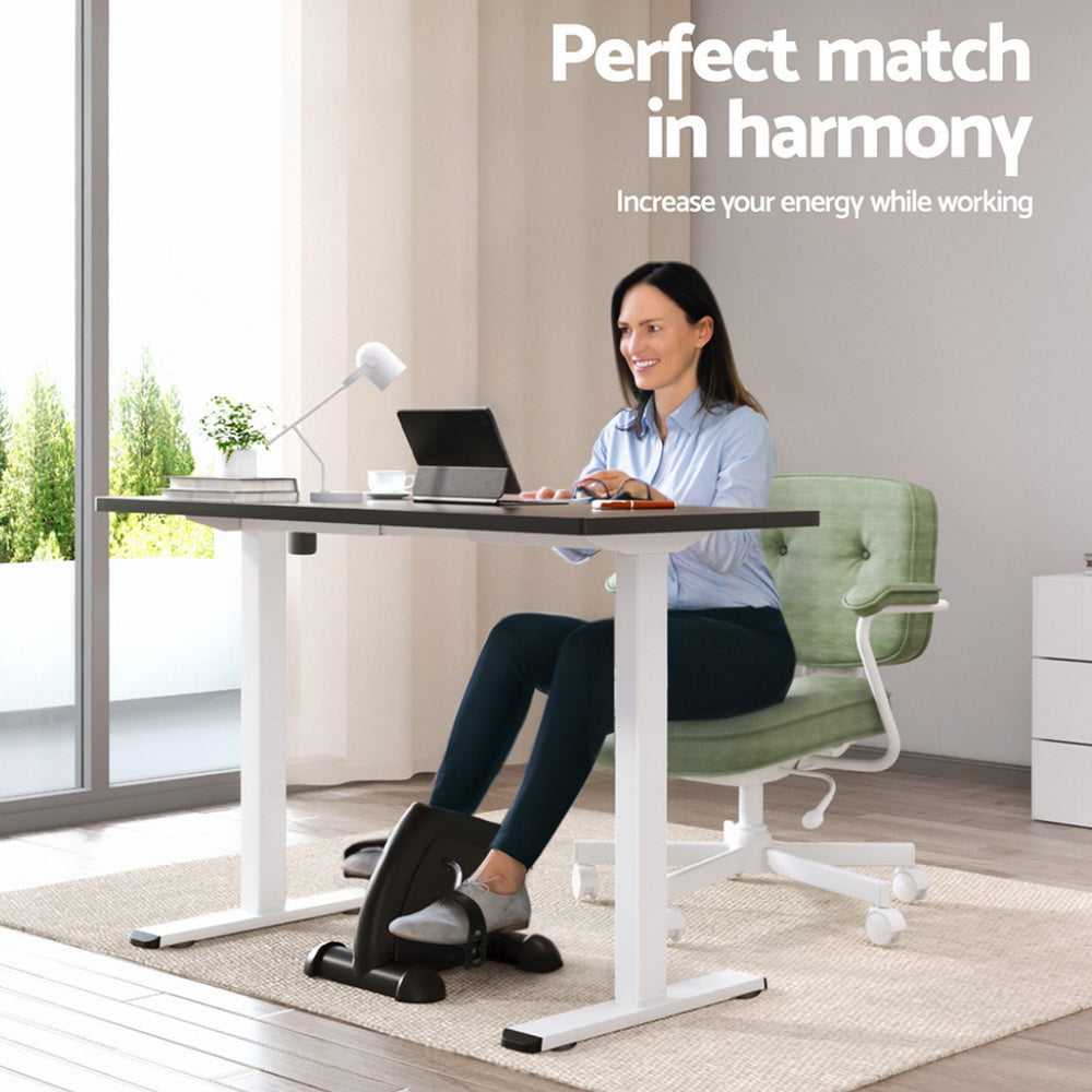 140cm Artiss Electric Standing Desk with Mini Pedal Exercise Bike Home Office 4