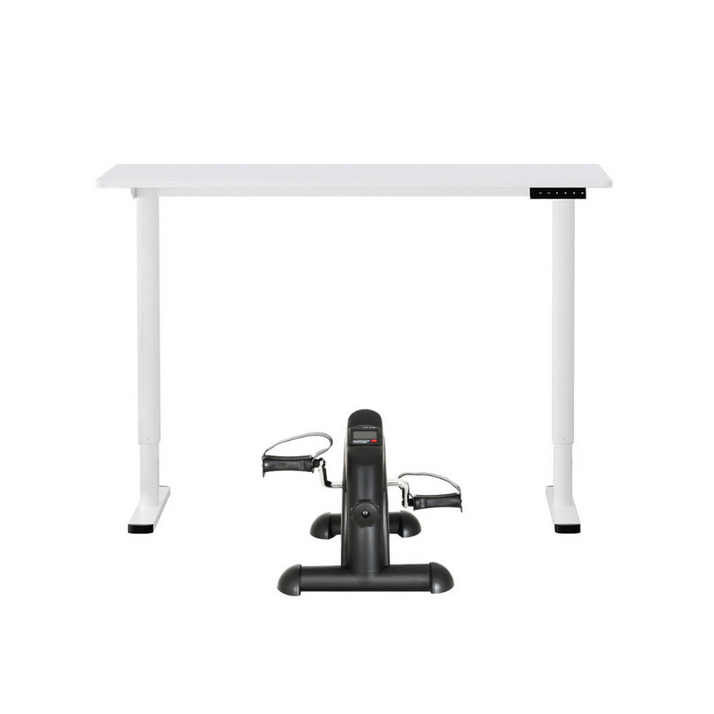 Artiss 120cm Electric Standing Desk with Mini Peal Exercise Bike Home Office 3