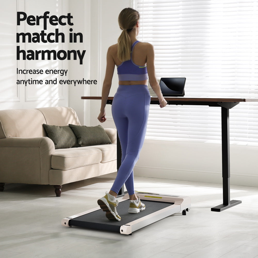 Artiss 360mm Treadmill Electric Walking Pad with 140cm Automatic Standing Desk 4