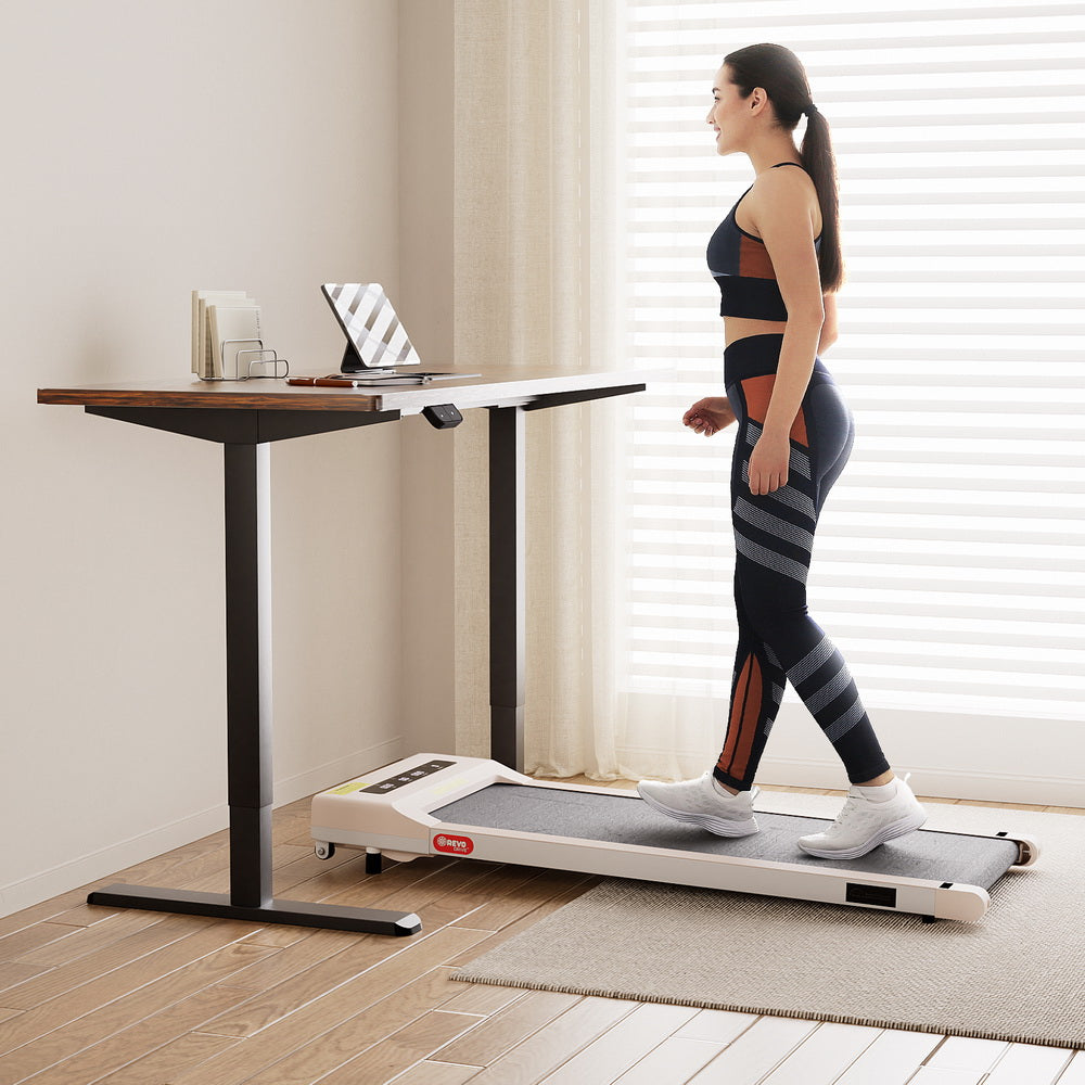 Artiss 360mm Treadmill Electric Walking Pad with 140cm Automatic Standing Desk 7