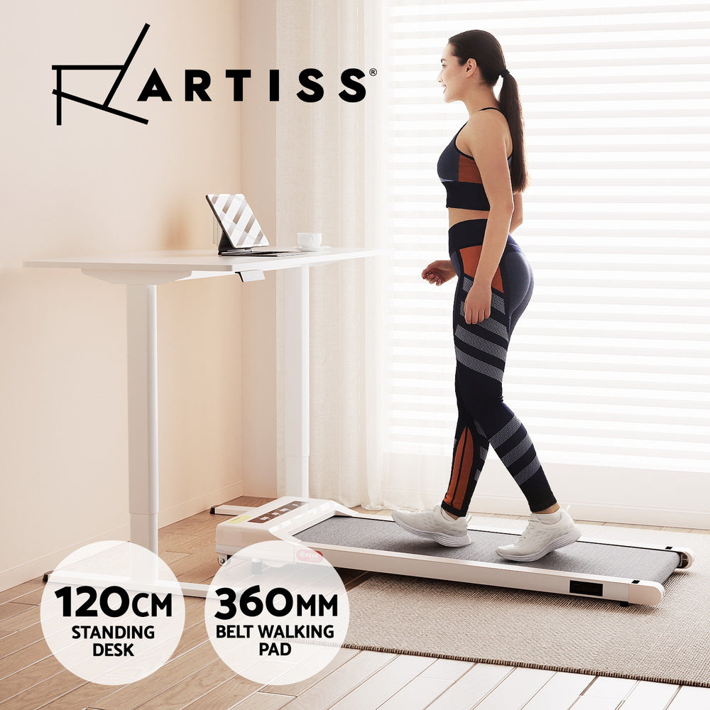 Artiss Treadmill with 120cm Automatic Standing Desk Electric Walking Pad 7