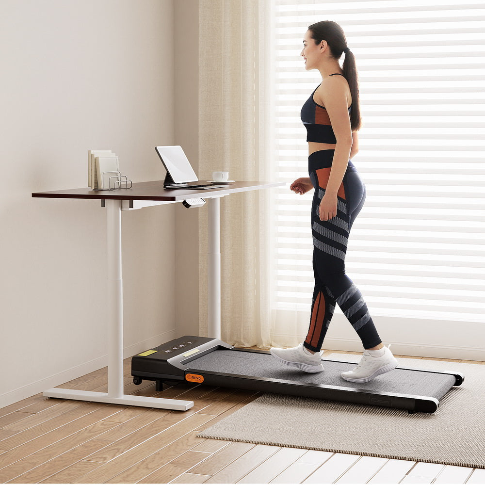 Artiss 400mm Treadmill Electric Walking Pad with 120cm Automatic Standing Desk 8
