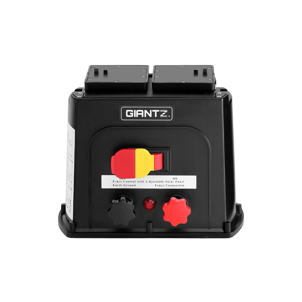 Giantz 3km Electric Fence Energiser PET Solar Energizer 0.1J 3