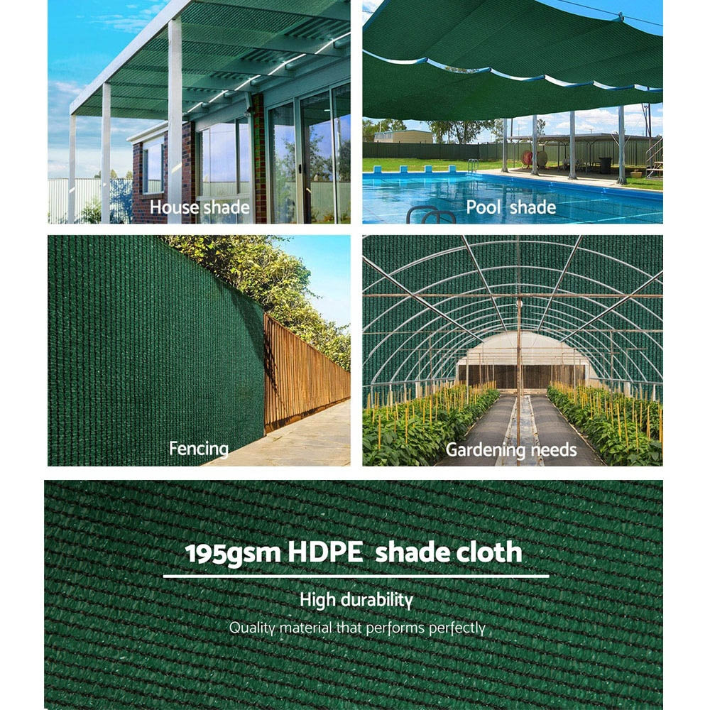 Instahut 90% Shade Cloth 1.83x20m Shade Cloth Sail Heavy Duty Shadecloth Garden Mesh Roll GR 4