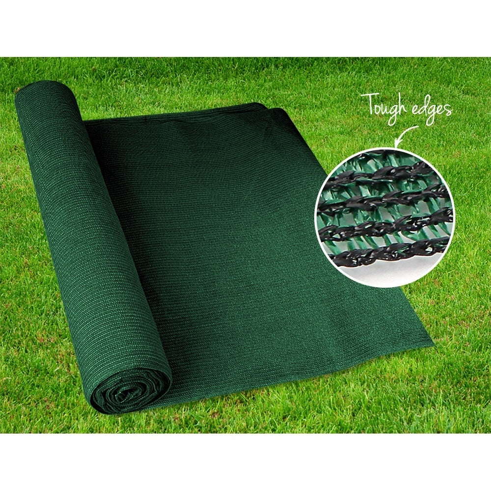 Instahut 90% Shade Cloth 3.66x20m Shadecloth Sail Heavy Duty Green 6