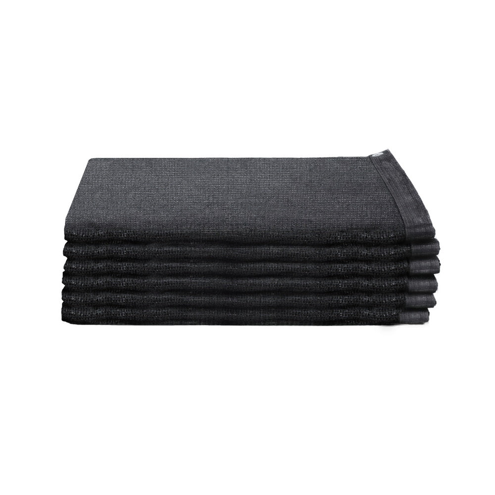 Instahut Shade Cloth Sun Shade Fabric Patio UV Resistant Black 10x2m 3