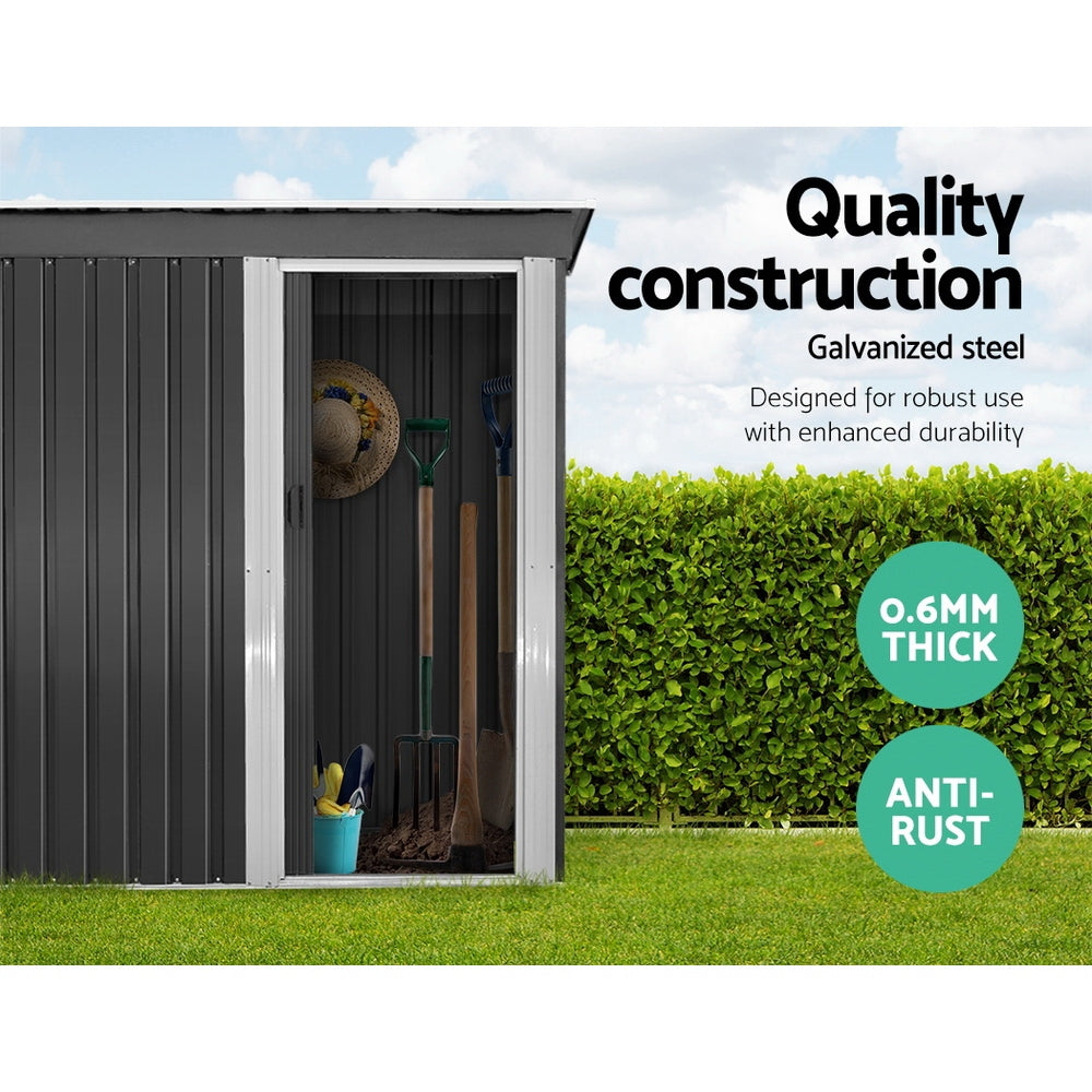 Giantz Garden Shed 1.62x0.86M Sheds Outdoor Storage Tool Workshop House Shelter Sliding Door 4