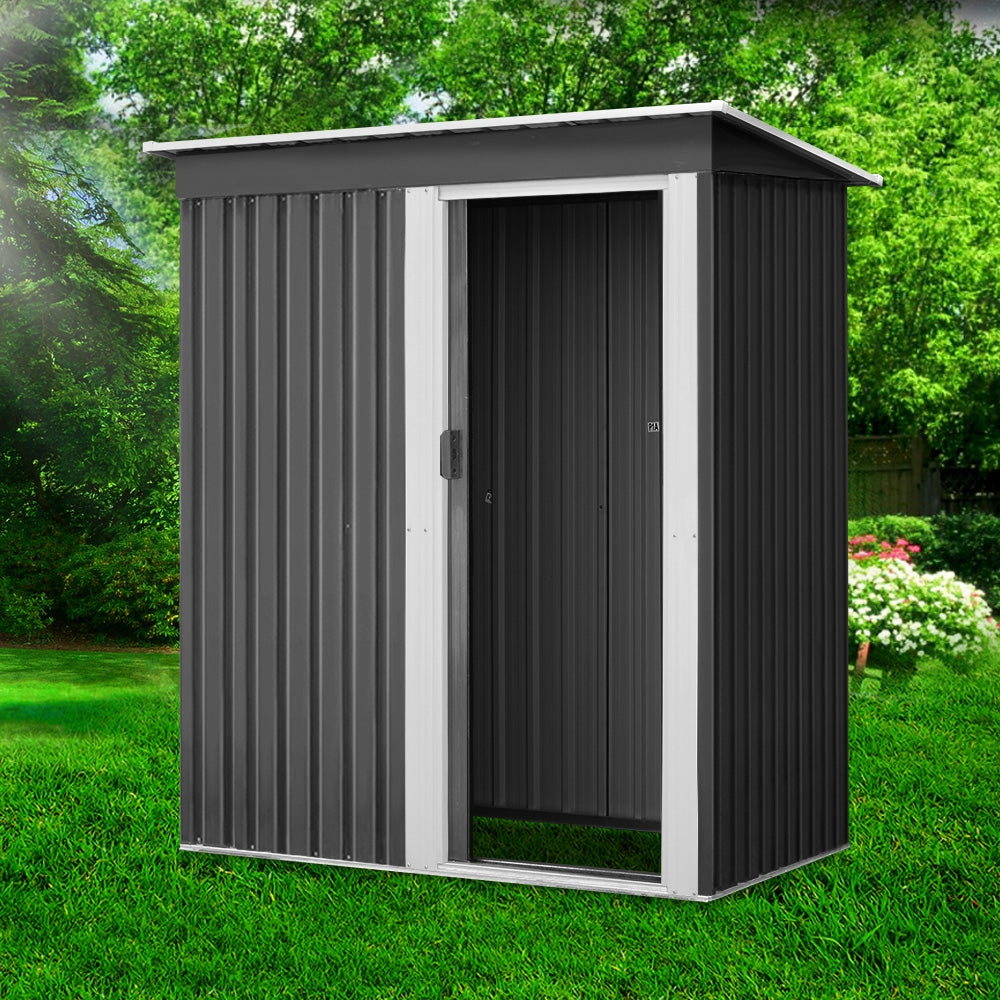 Giantz Garden Shed 1.62x0.86M Sheds Outdoor Storage Tool Workshop House Shelter Sliding Door 7