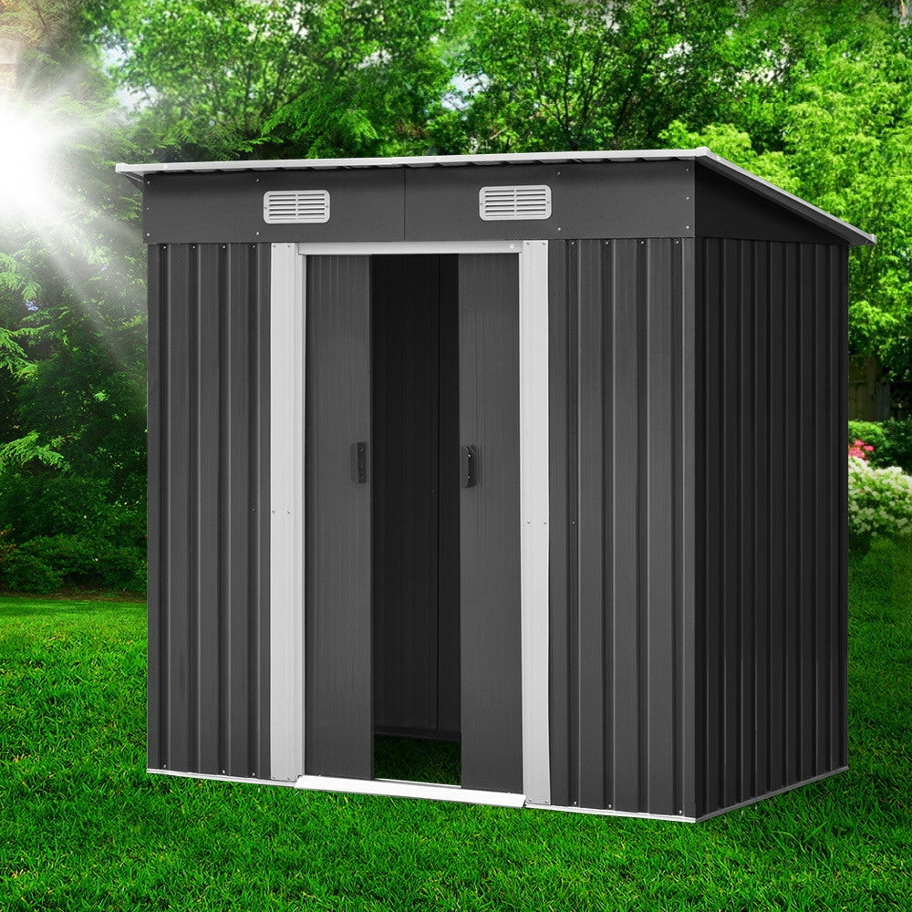 Giantz Garden Shed 1.94x1.21M Sheds Outdoor Storage Workshop House Tool Shelter Sliding Door 7