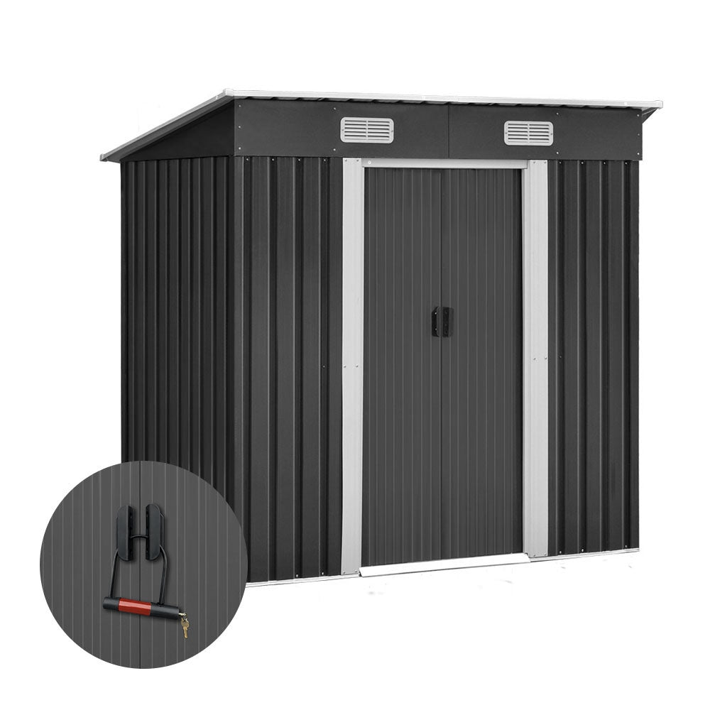 Giantz Garden Shed 1.94x1.21M Sheds Outdoor Storage Workshop House Tool Shelter Sliding Door 8