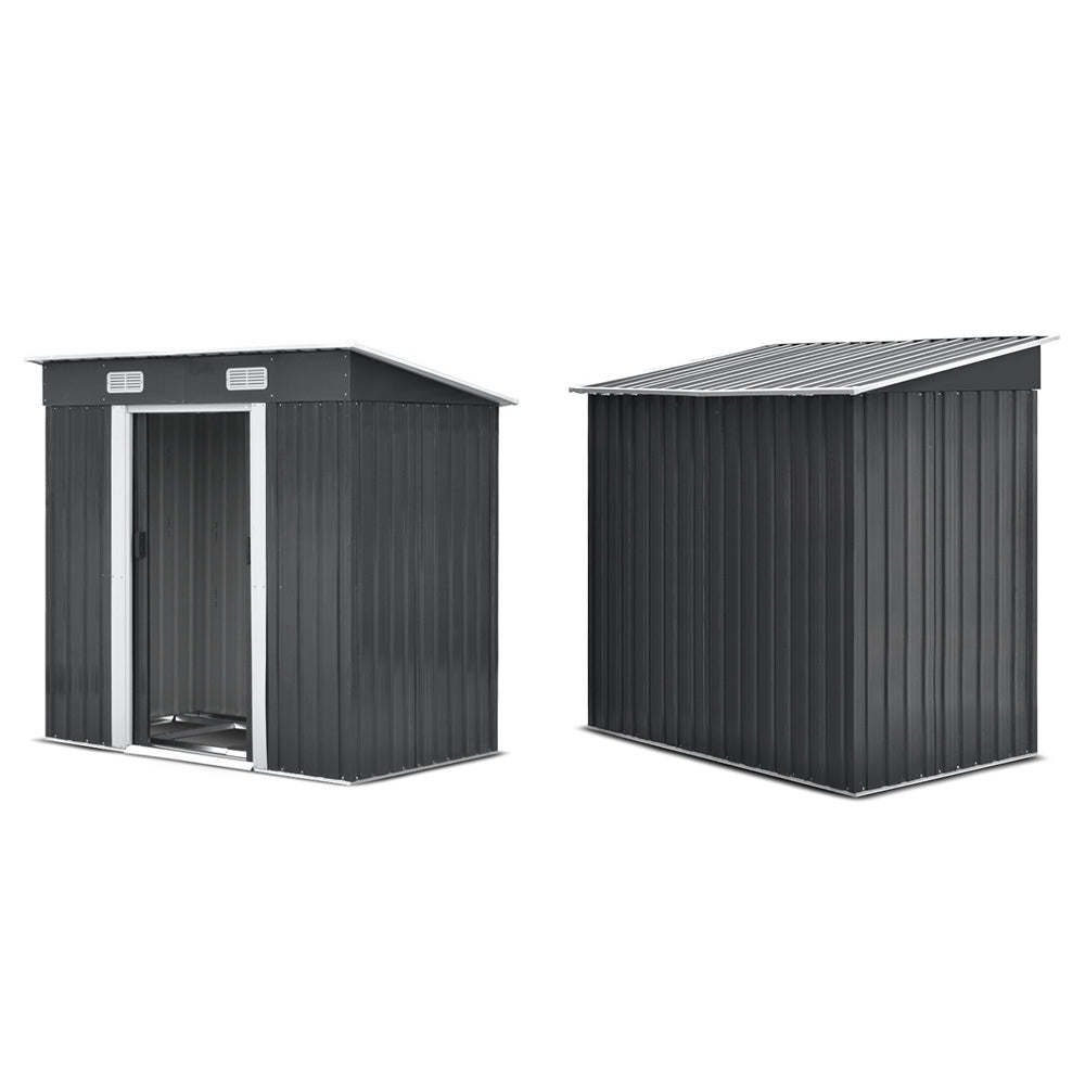 Giantz Garden Shed 1.94x1.21M w/Metal Base Sheds Outdoor Storage Tool Steel House Sliding Door 3