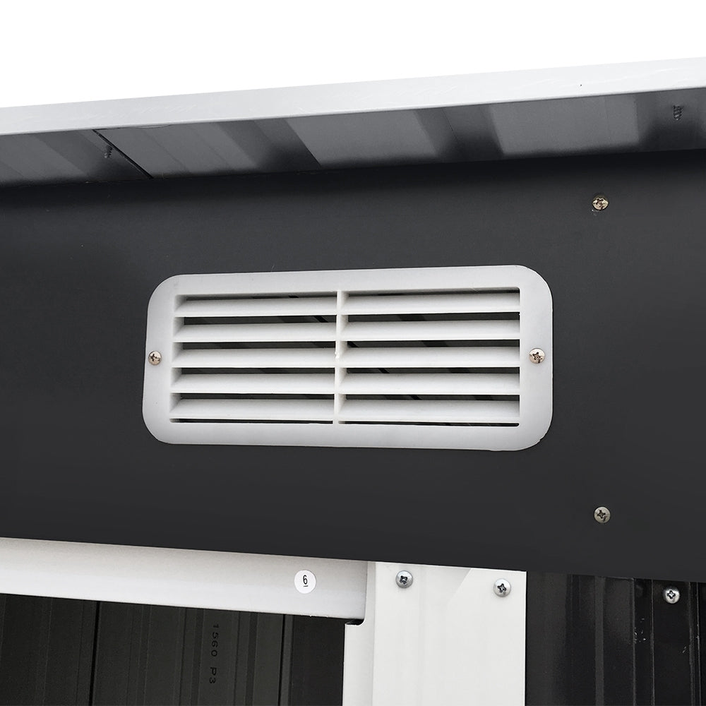 Giantz Garden Shed 2.38x1.31M w/Metal Base Sheds Outdoor Storage Tool Workshop Sliding Door 5