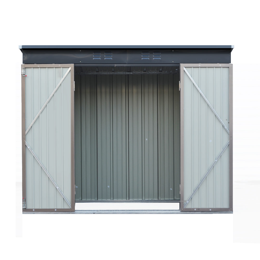 Giantz Garden Shed 2.31x1.31M Sheds Outdoor Storage Tool Metal Workshop Shelter Double Door 3
