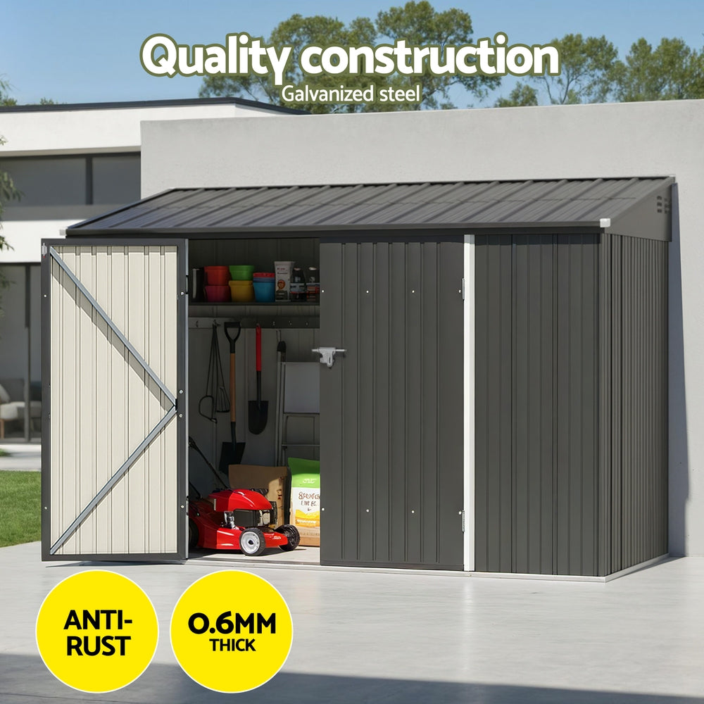 Giantz Garden Shed Galvanised Steel 3.05x1.5M Outdoor Storage Shed Workshop House Shelter 4