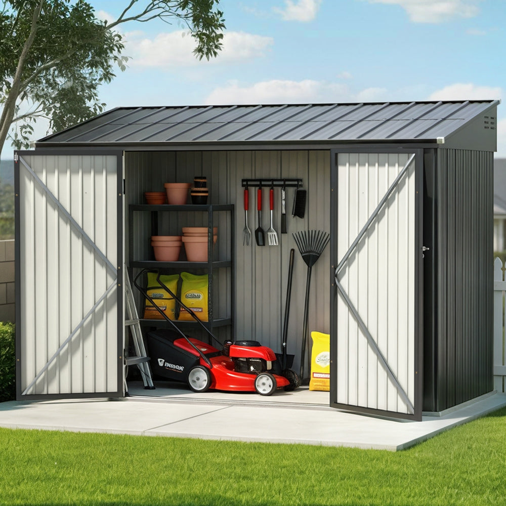 Giantz Garden Shed Galvanised Steel 3.05x1.5M Outdoor Storage Shed Workshop House Shelter 7